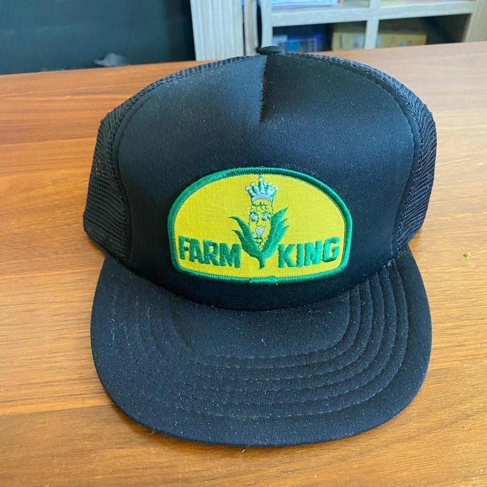 Retro Vintage Farm King Trucker Hat - Picture 4 of 5